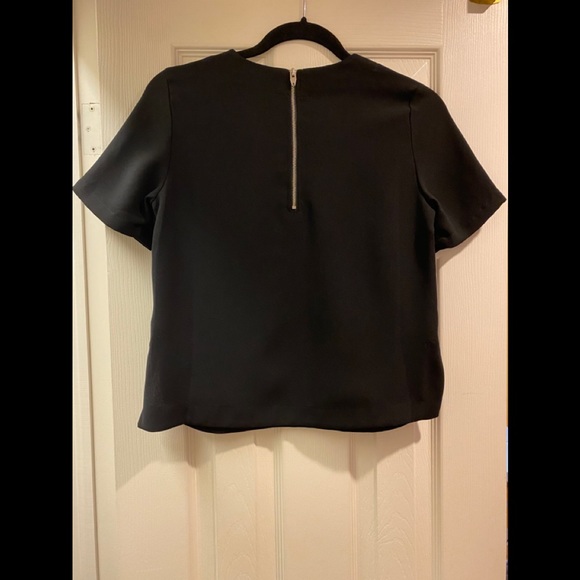 H&M Short Sleeve Faux Leather Top - Picture 2 of 2